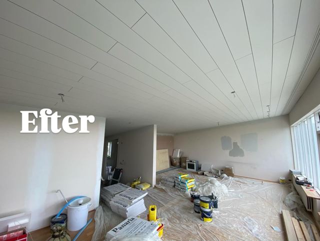 Spartel og loftmaling i Horsens